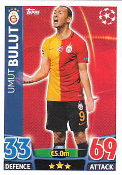 Umut Bulut Galatasaray AS 2015/16 Topps Match Attax CL #395